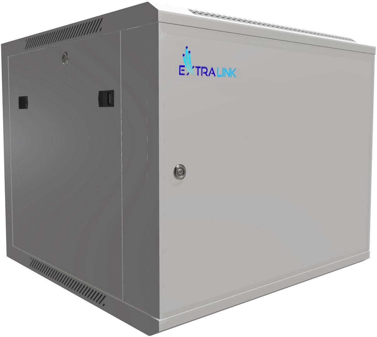 Extralink 9U 600x600 Rackkast | 19" Serverkast | Wand/Staand | Grijs | Gesloten Metalen Deur