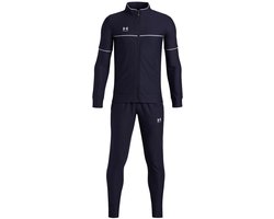 Under Armour Under Armour UA B Challenger Tracksuit-BLU Jongens Trainingspak - Midnight Navy - Wit