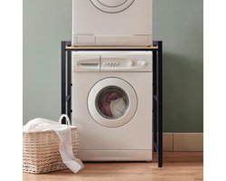 Hi Wasmachine Onderstel - Staal en MDF - Verstelbare Hoogte - Max. 250 kg Draagvermogen