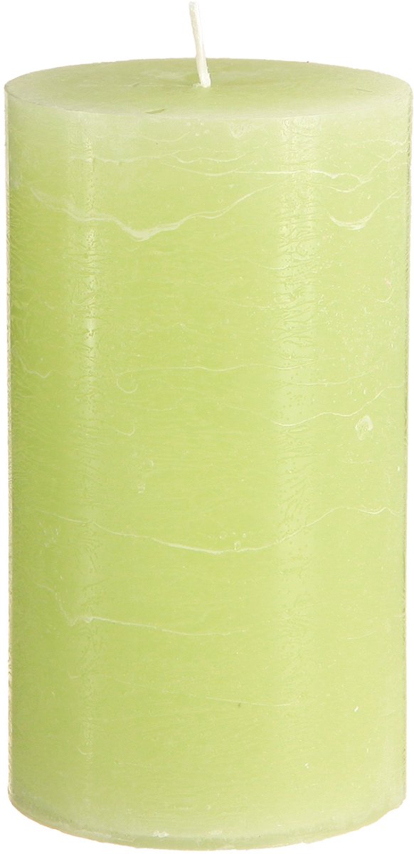 Viana Effen pilaarkaarsen, limoengroen, 85×150 mm, set van 2, hoogwaardige k groente