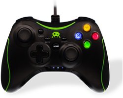 Freaks and Geeks - Bedrade Gamepad - Dubbele Vibratiemotor - Turbofunctie - Voor PC en Xbox 360