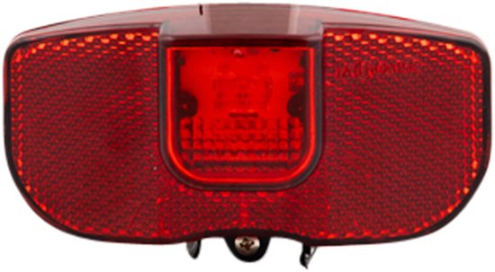 Fiets achterlicht / staartreflector - LED - universeel - batterijachterlicht met reflector - fietsverlichting / achterlichten — afbeelding 3