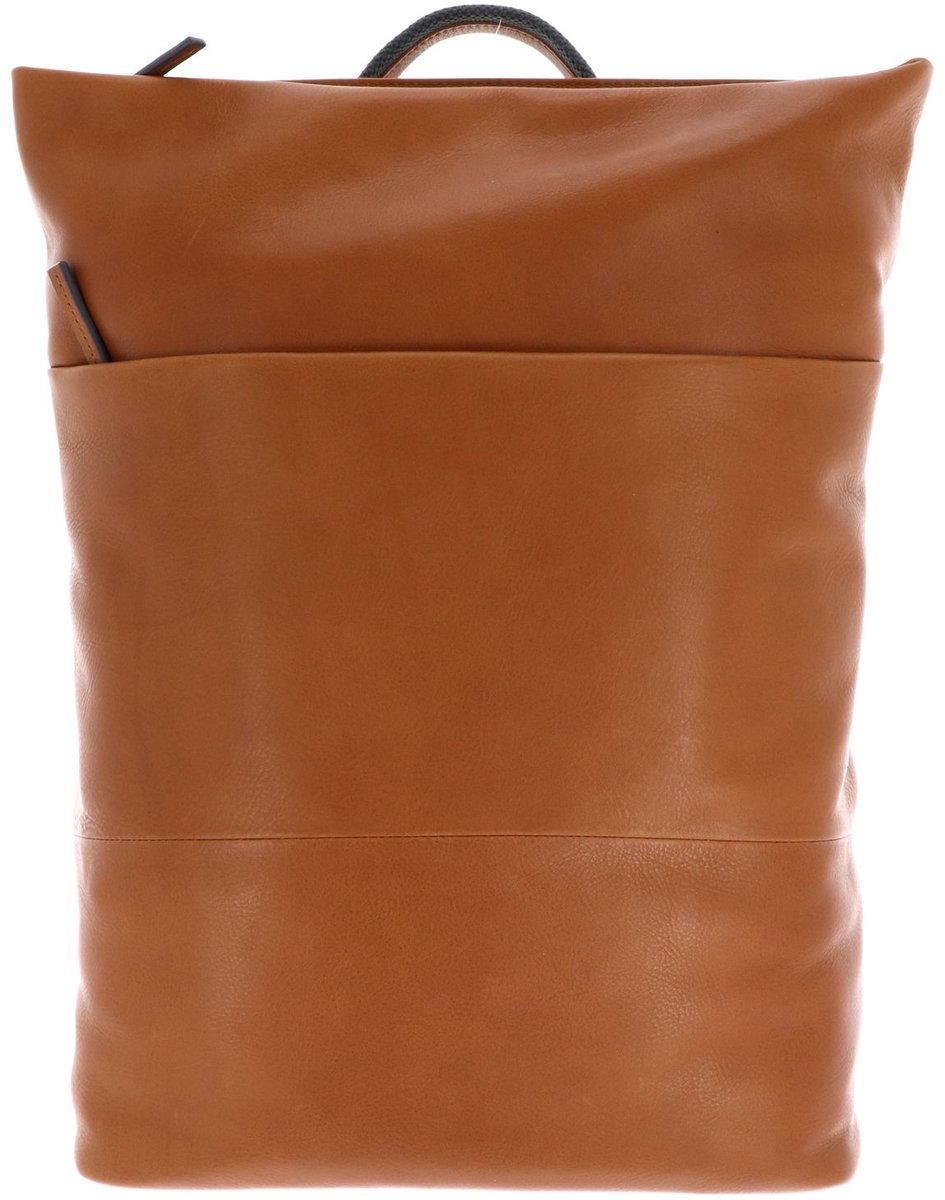 LEONHARD HEYDEN Leren Laptop rugzak Rugzak met laptopvak Hamburg Zipped Backpack Cognac Bruine