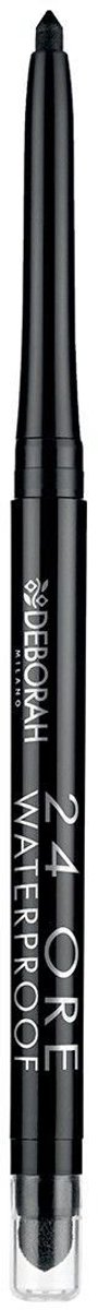 Deborah Milano 24 Ore Waterproof Eye Pencil – Long-Lasting Oogpotlood - Intense, Gefixeerde Kleur & Precisie Lijn - Inclusief Mini-Sponge - Dermatologisch & Ophthalmologisch Getest – 0,5 g