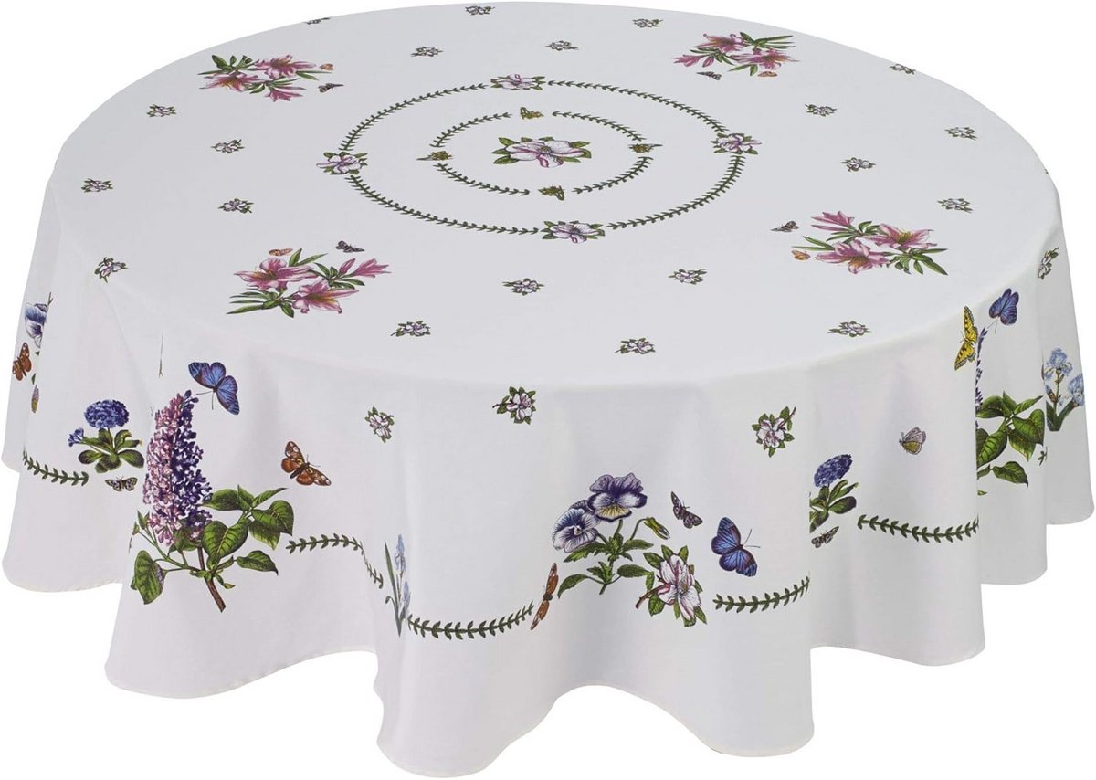 Ronde Tafelkleed Botanische Tuin Collectie Katoen Polyester Meerkleurig 178 cm