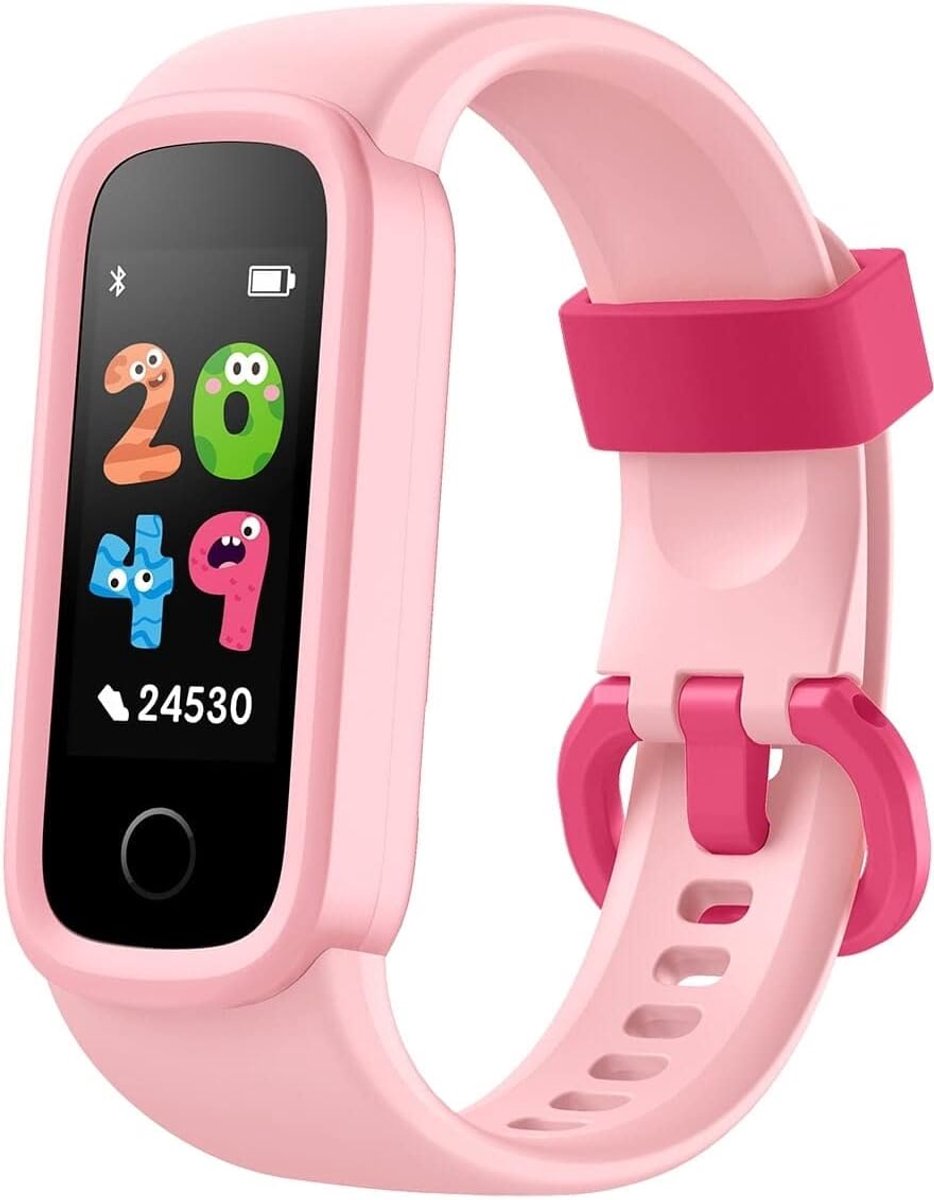 Smartwatch Lila - Fitness Tracker met Hartslagmeter, Slaapmonitoring en Smartphone Notificaties