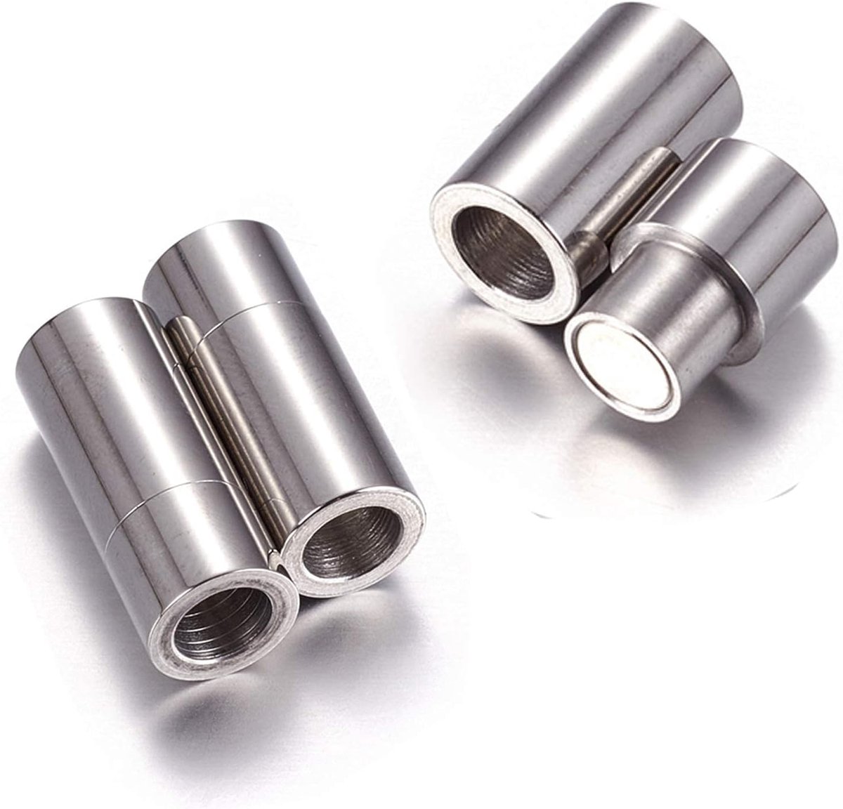 Magnetische Sluitingen voor Sieraden Maken - RVS Kwaliteit - 10 Stuks