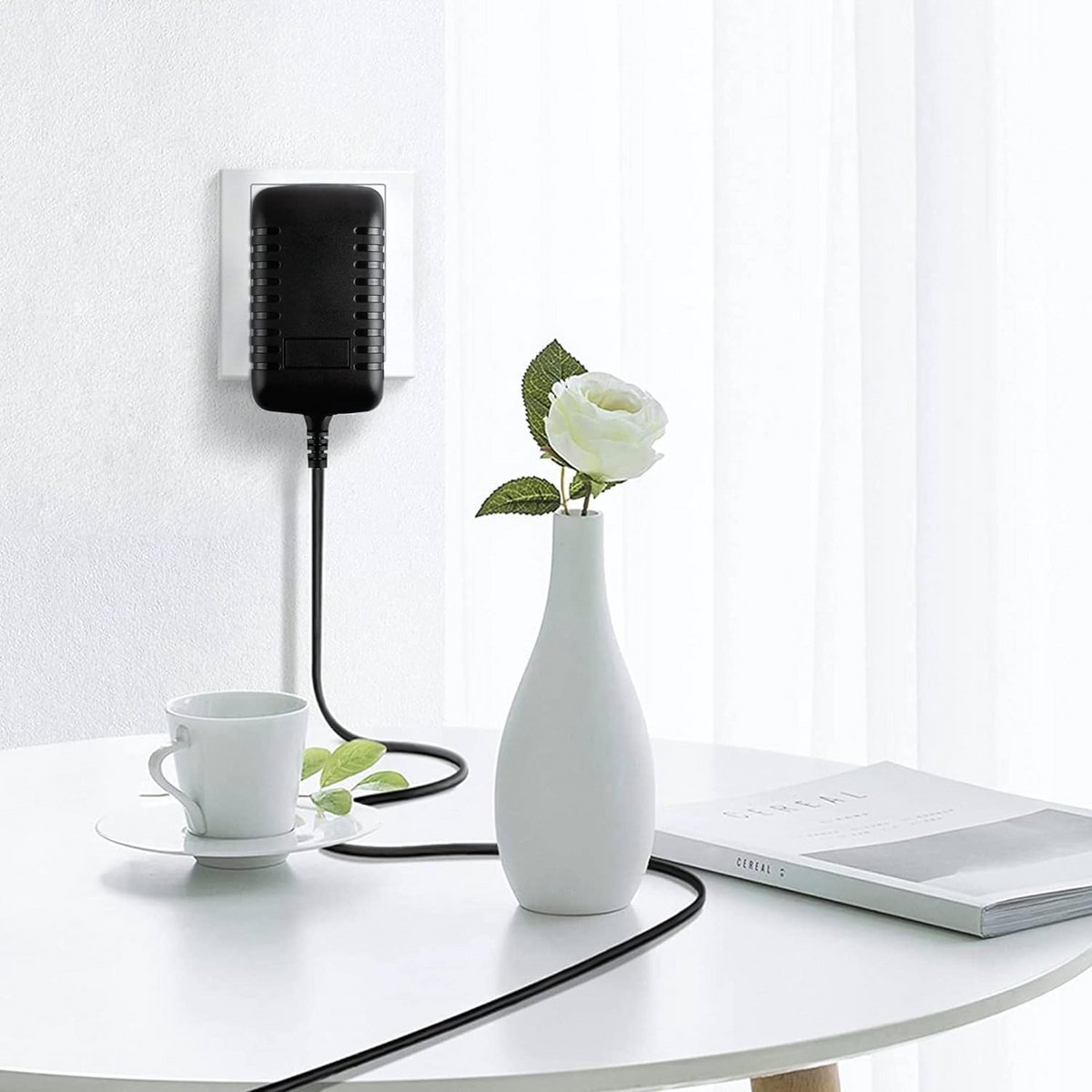 12V AC Stroomadapter Vervanging voor Gitaar & Zang Effectpedalen - Europese Stekker