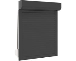 vidaXL - Rolluik - Antraciet - 80 - x - 100 - cm - Aluminium - en - polyurethaan