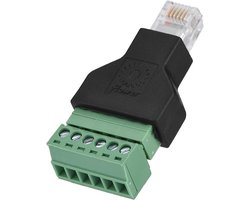 Ethernet Koppeling Adapter - RJ12 Splitter Schroef - Kabel Verbinden - Compact Slagvast Plastic