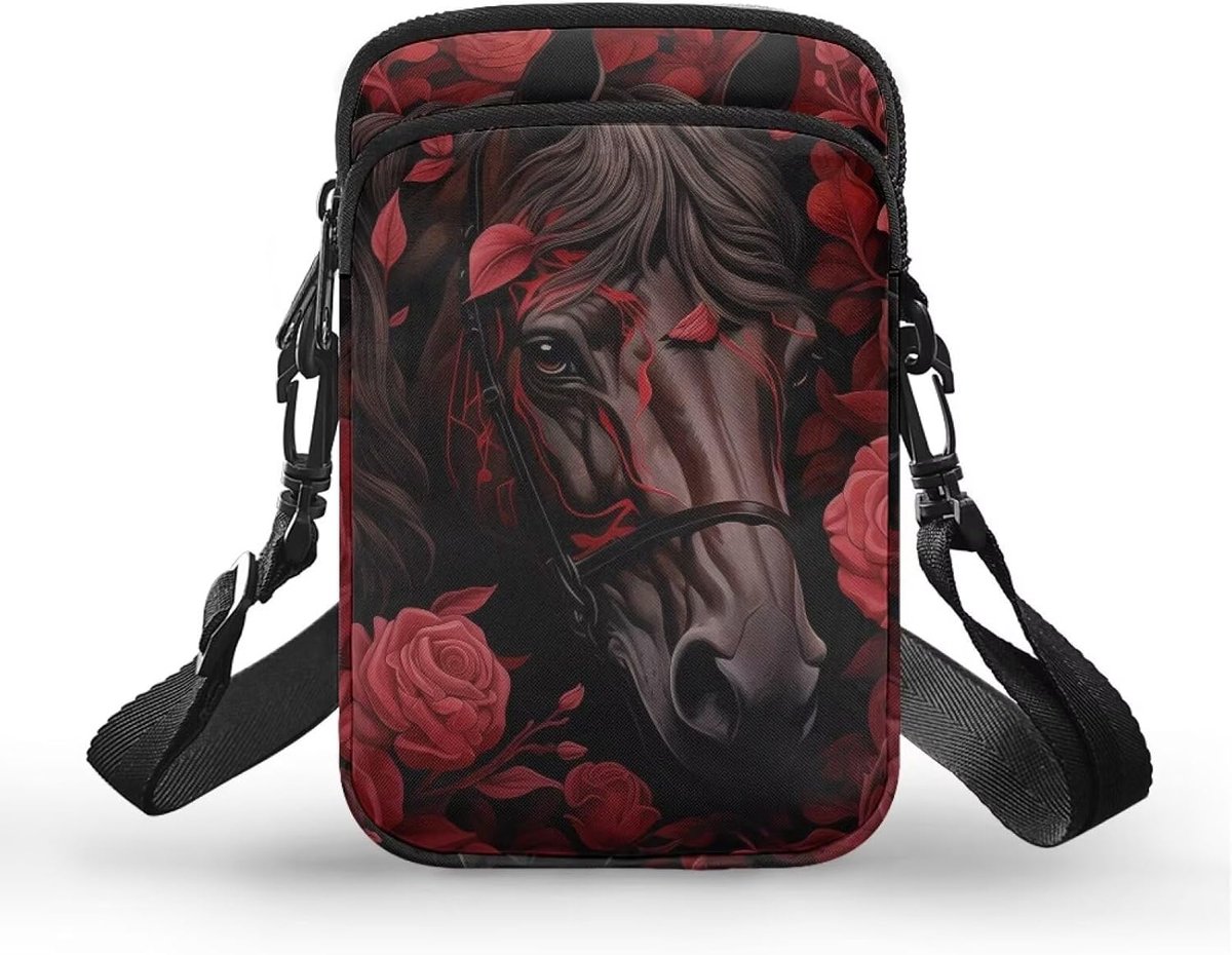 Kleine Crossbody Tas met Paardenprint voor Dames en Meisjes