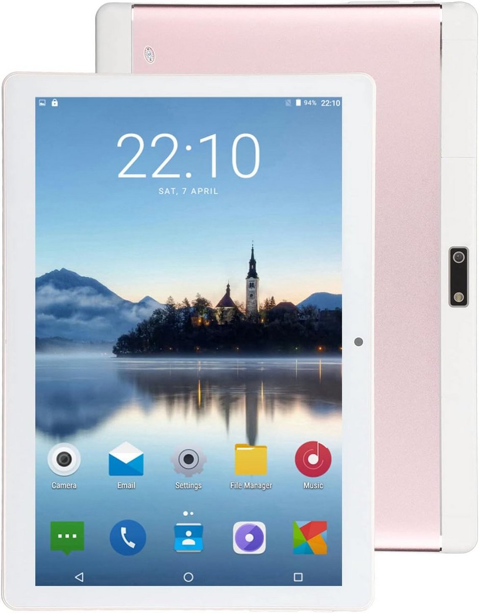10 Inch Tablet - Android Tablet - Entertainment en Werk - Octa Core Processor - 1080 IPS Scherm - Roze