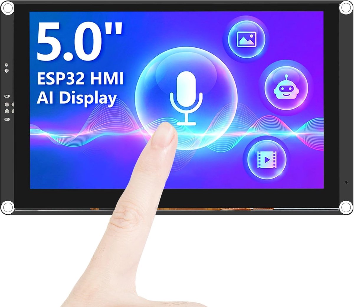 HMI Touchscreen - IPS Display - Project Ontwikkeling - AI-Aangedreven - 127 cm - Zwart