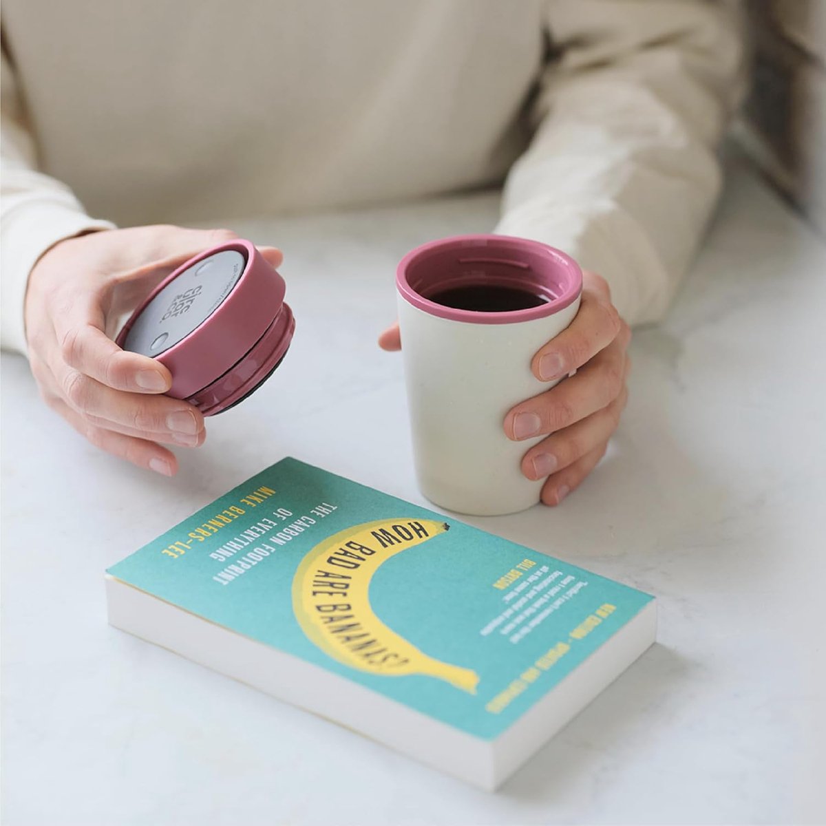 Lekvrije Herbruikbare Koffiemok - 340ml - 100% Afsluitbaar & 360° Drinken