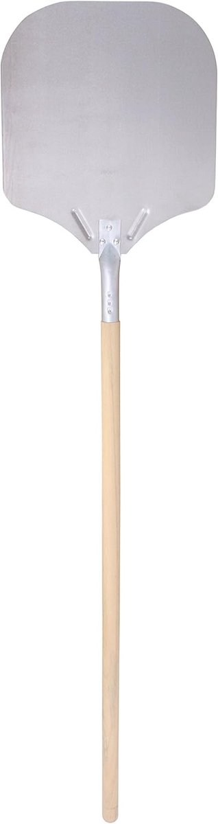 Extra Lange Aluminium Pizzaschep met Houten Steel voor Pizzaoven 129 cm