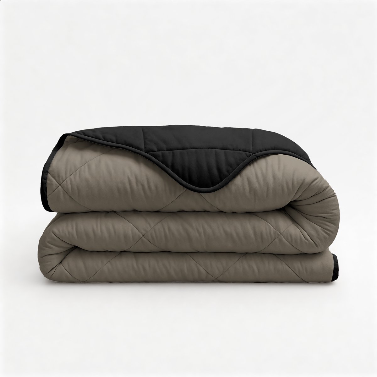 Lazy Uni Dekbed – Wasbaar | Tweepersoons – 240 x 200cm +2 x kussenslopen 60×70cm | Luxe & Comfortabel Slapen – Taupe/Grijs