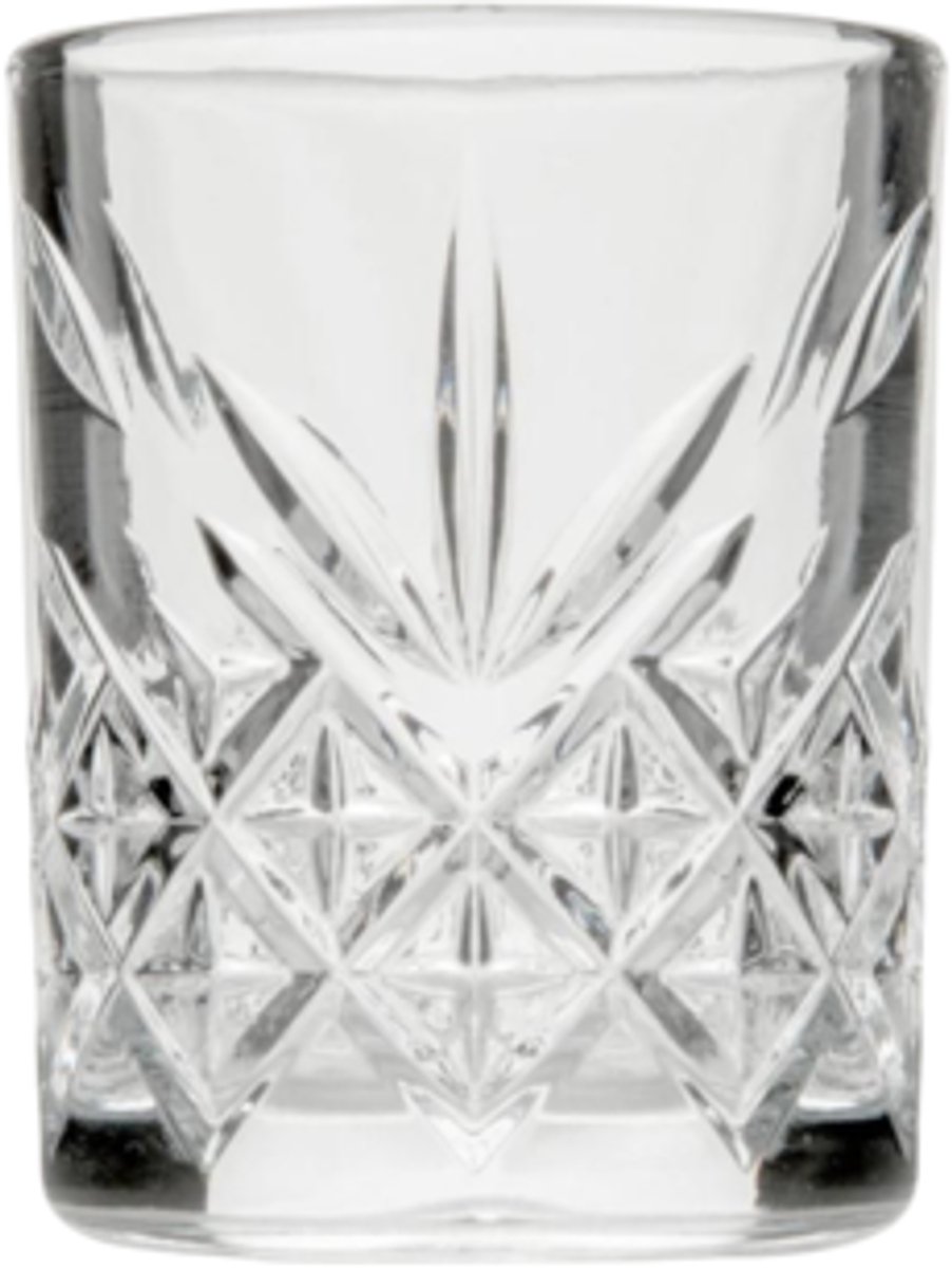 Pasabahce - Shotglas - Timeless - 62 ml - Transparant - Set van 4 - Vaatwasserbestendig
