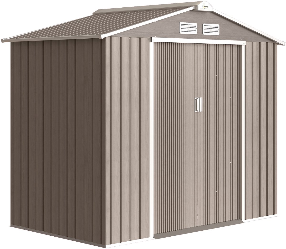 Outsunny Tuinberging - Stalen plaat - 213x130x185cm - Bruin