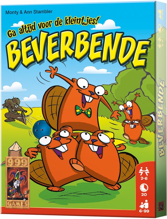 999 Games - Beverbende - Kaartspel - Tactisch geheugenspel - Familiespel - Gezelschapsspel - Educatief spel - vanaf 6 jaar - Klein cadeautje
