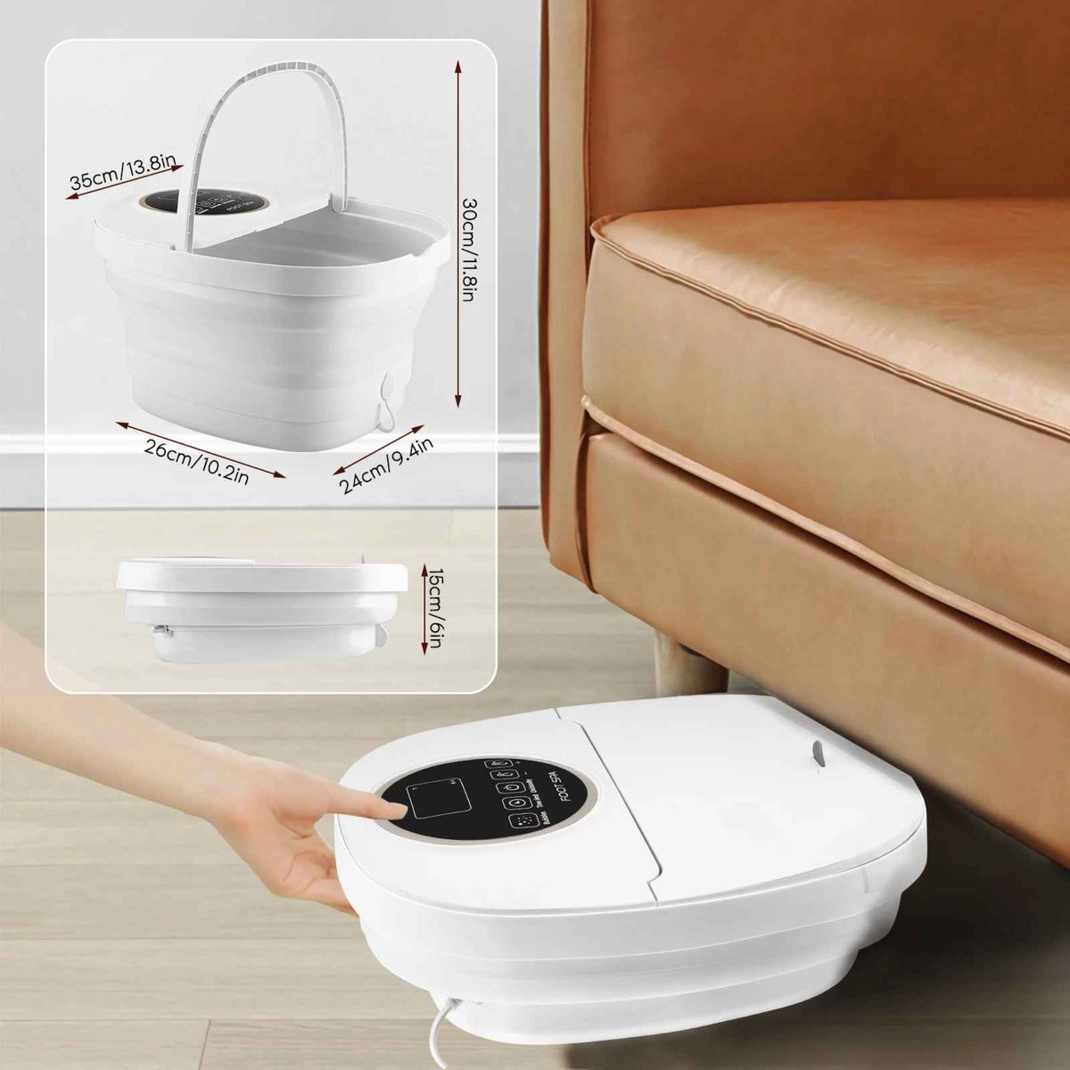 Rbefeuly Elektrisch Voetenbad met Massage en Verwarming - afbeelding 3