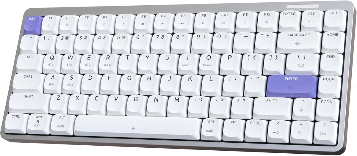 Upgradebaar Laag Profiel Mechanisch Toetsenbord Volledig Aluminium QMK/VIA