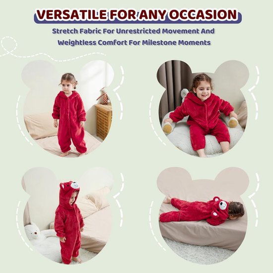 Warme Flanel Winteroverall voor Baby's en Peuters (0-36 Maanden) — afbeelding 3