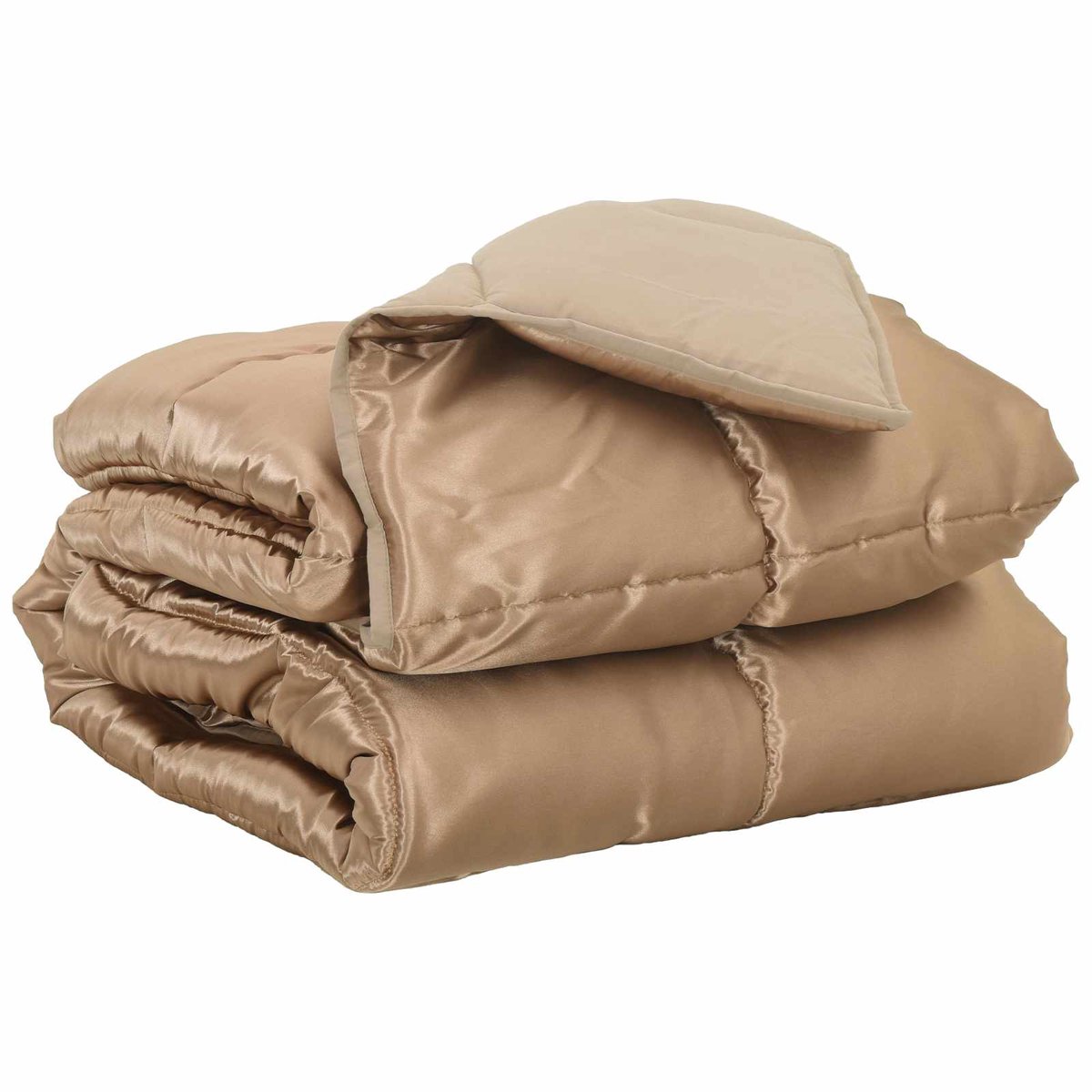 vidaXL - Volledig - Jaar - Dekbed - Goud - 220 - x - 260 - cm - Satijn - en - Microfiber