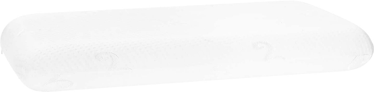 vidaXL - Slapen - kussen - Effen - Wit - 70 - x - 36 - x - 11,5 - cm - Traagschuim