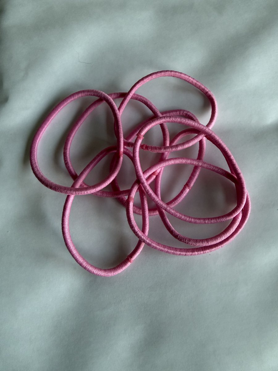 Roze haar elastiekjes 8 stuks - haar accessoires- feest - meisje - cute - schattig