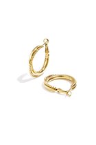 Boucles d'oreilles dorées texturées – Boucles d'oreilles classiques – Boucles d'oreilles élégantes pour femmes