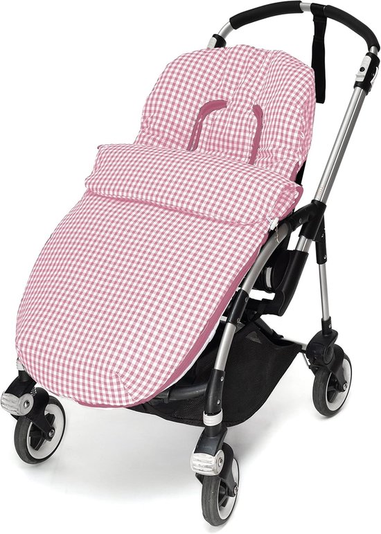 Universele Voetenzak en Verschoon-/Broodtrommeltas voor Kinderwagen - Klassiek Geruit van Merkloos — afbeelding 4