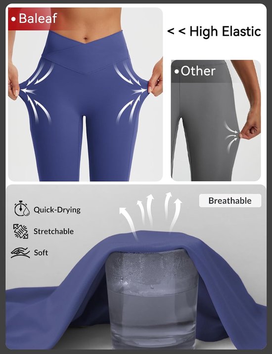 Capri Leggings - Kniebroek Sport - Yoga Workout Casual - Hoge Taille Zakken - Knie Lengte — afbeelding 3