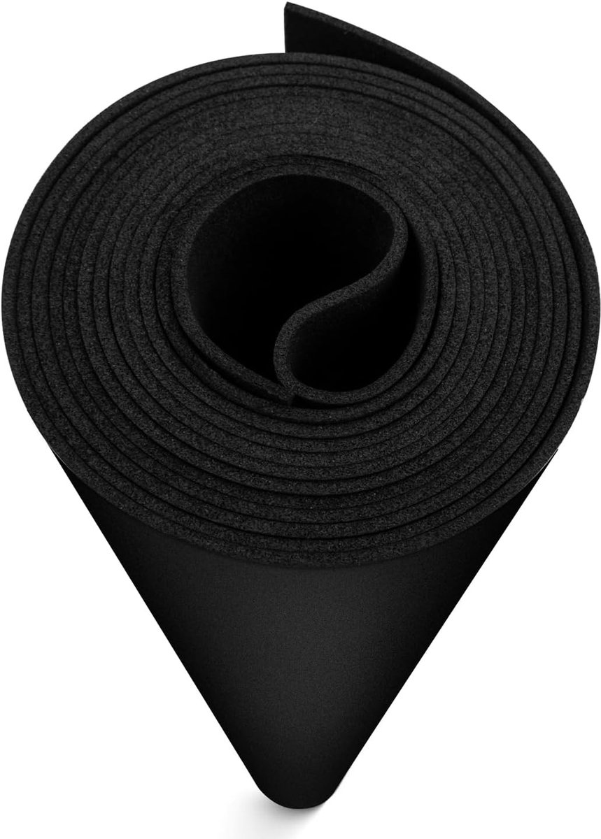 Zwart EVA Schuimvel 1mm Dik - Grote Plaat voor Cosplay en Knutselen (90x150 cm)