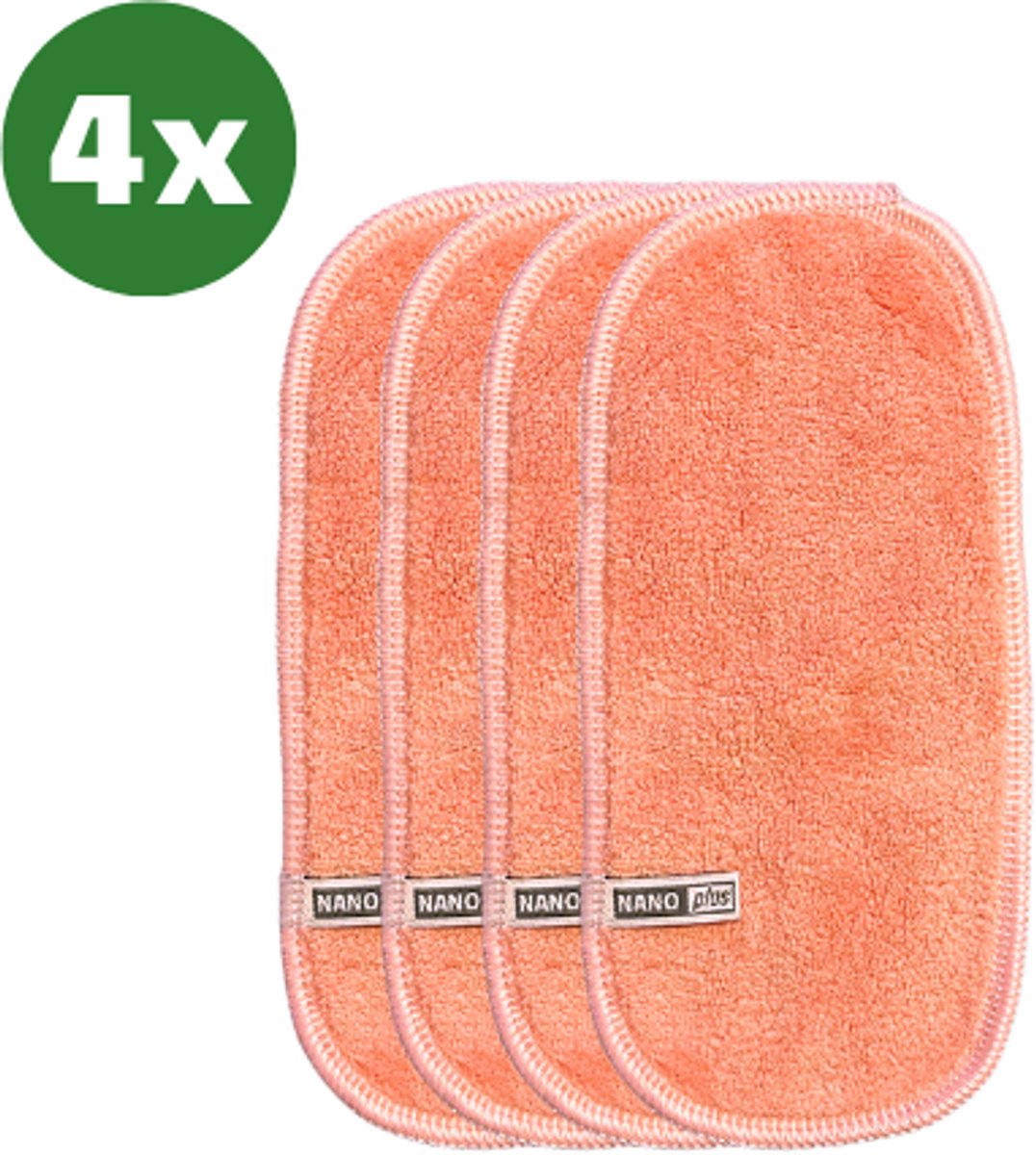 NanoPlus, 4x Brillendoekjes 10*20cm Roze - Gemaakt van Nanovezel, Sterker & Efficiënter dan Microvezel - Beeldschermdoekjes - Schoonmaakdoeken - Schoonmaakdoekjes - Computer Beeldschermdoekjes - Telefoon Beeldschermdoekjes