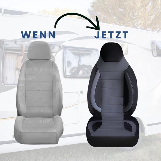 Set van 2 Stoelhoezen voor Fiat Ducato Camperbus/Camper - Perfecte Pasvorm met Armsteunhoezen — afbeelding 4