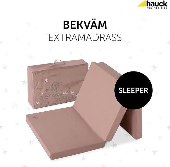 Opvouwbaar Reiswieg Matras 60x120 cm - Zacht en Ademend Schuim Kussen voor Campingbedje en Speeltent van Merkloos — afbeelding 3