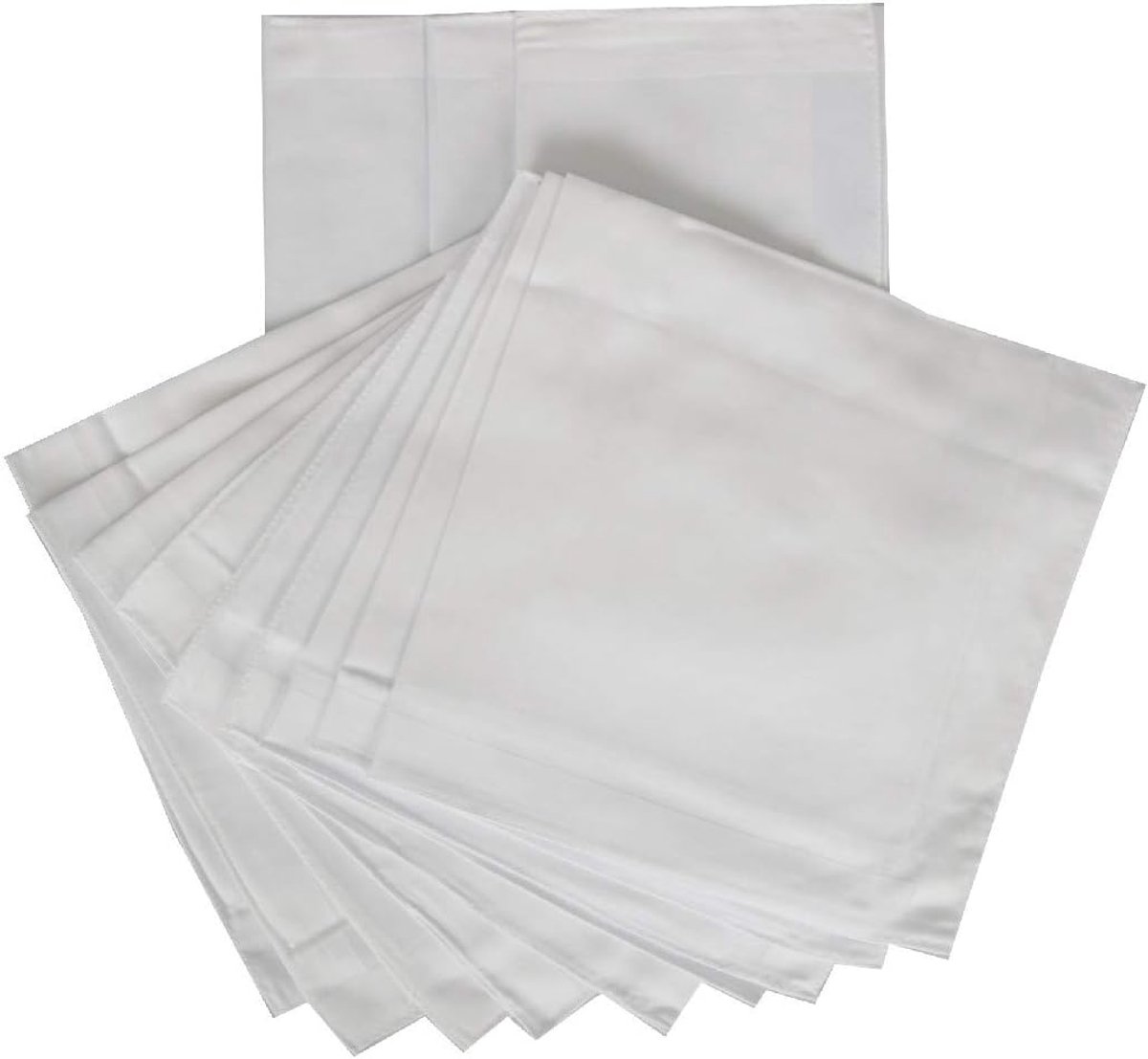 Set van 12 Katoenen Zakdoeken 45x45 cm - Herbruikbaar en Wasbaar
