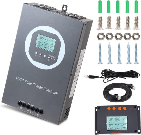 MPPT Solar Laadregelaar 100A Automatische 12V 24V 36V 48V met LCD Scherm