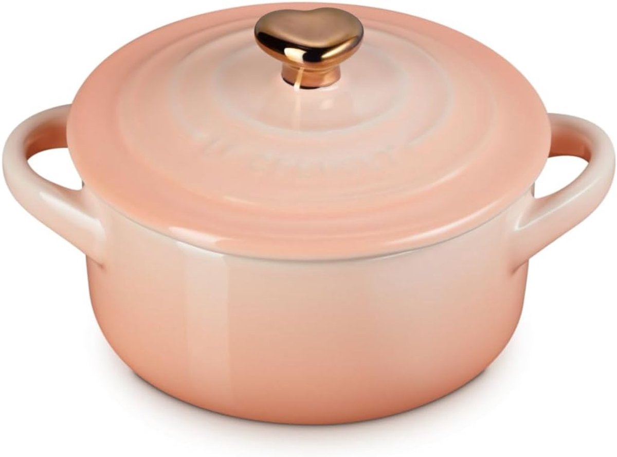 Mini Cocotte - Oven schaal - Zoete lekkernijen - Premium steengoed - 240 ml - Perzik