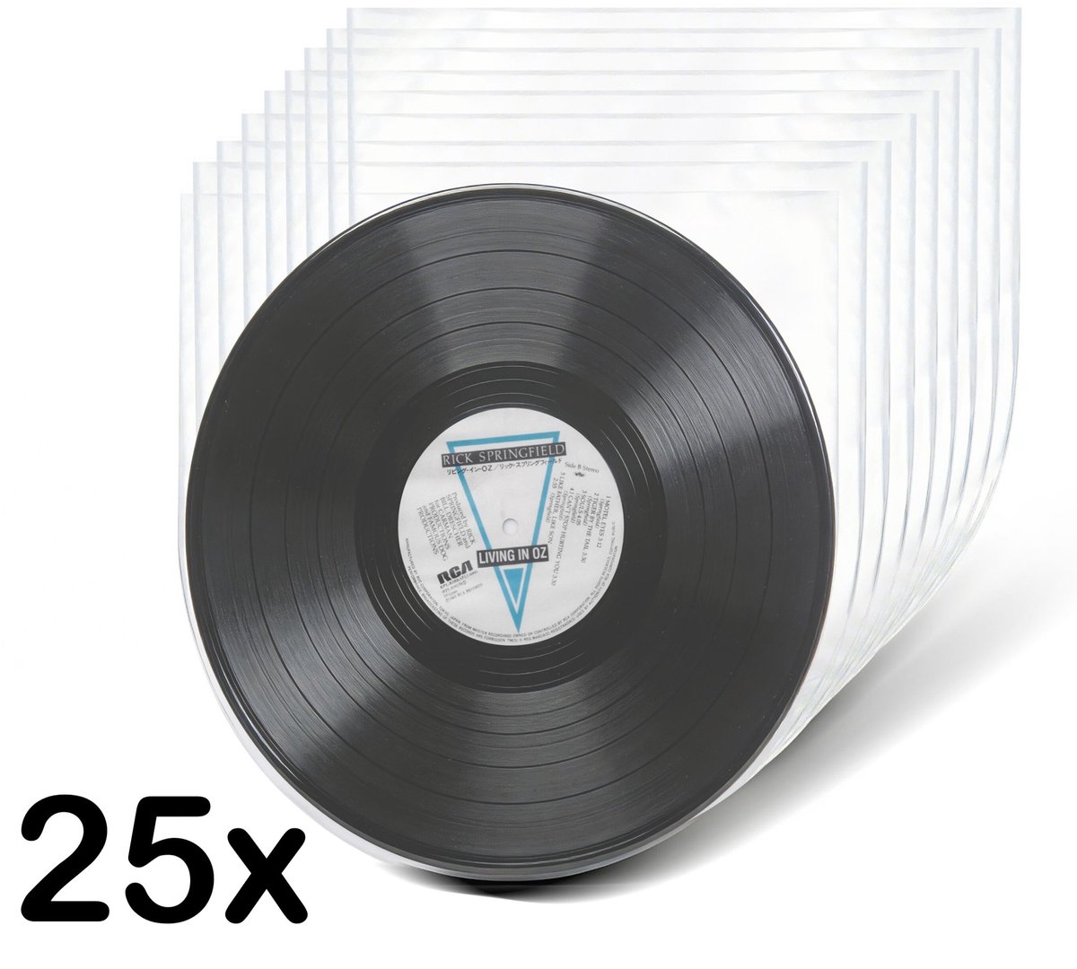 Pinguïn Records – LP binnenhoezen – 25 stuks – Vinylcare - LP beschermhoezen – LP hoezen – Antistatische (HDPE) binnenhoes – Transparant – 50 micron – Binnenhoes geschikt voor 12 inch vinyl
