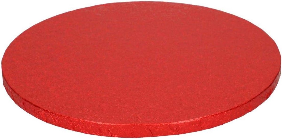 Ronde Cake Drum - Taartonderlegger 30,5 cm Rood Stevig Karton