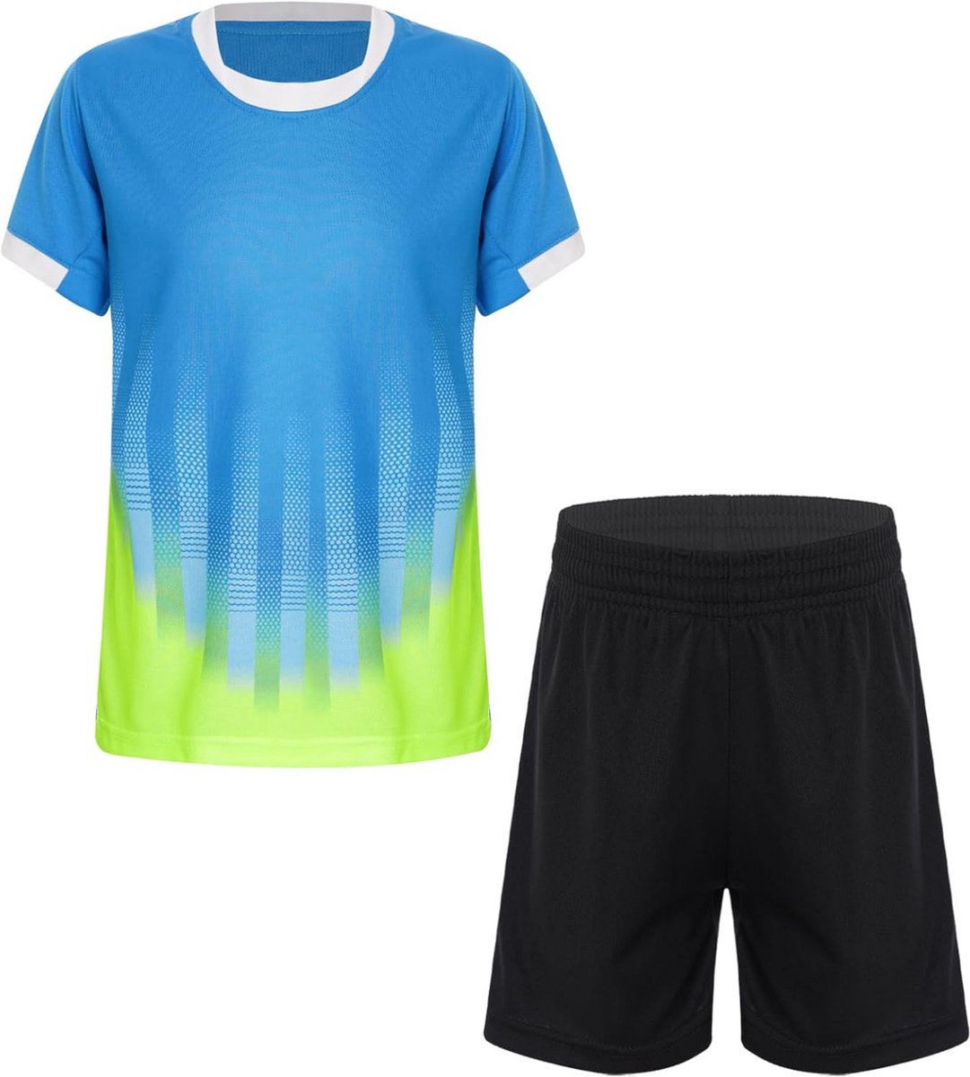 Sportkleding Set voor Jongens en Meisjes: T-shirt en Korte Broek voor Voetbal, Hardlopen en Training