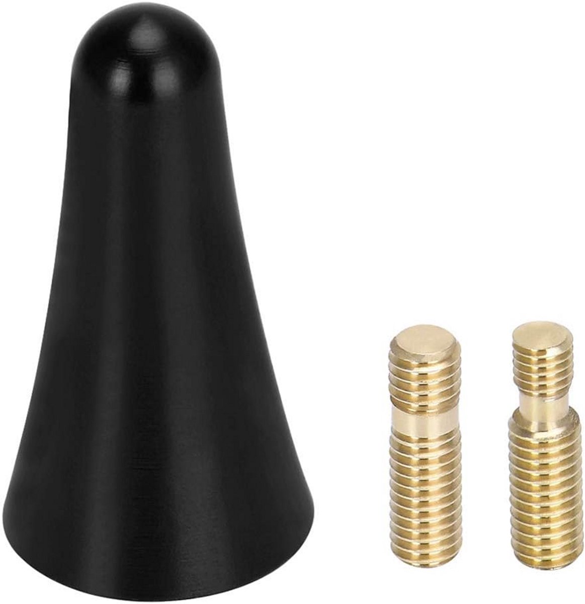 Korte Auto Antenne - Dak Antenne - Signaal Ontvangst - Aluminium Legering - 4 cm Lengte - Zwart
