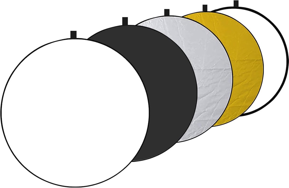 Inklapbare 5-in-1 Fotografie Reflector Set met Opbergtas - 24 Inch