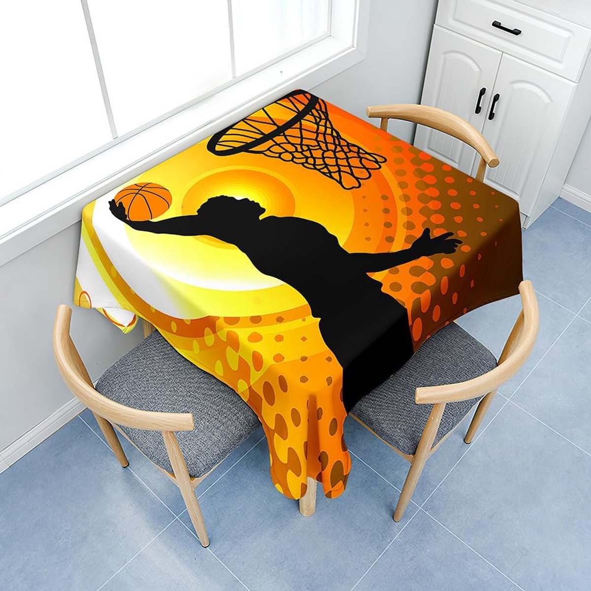 Vierkant Wasbaar Tafelkleed Polyester voor Keuken en Feest 150x150 cm