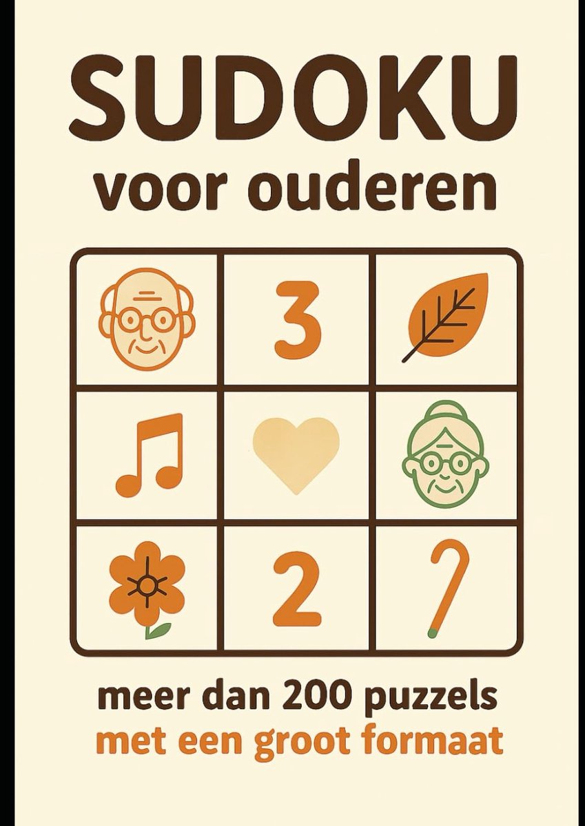 Grote Letters Sudoku Puzzelboek voor Senioren - 200 Ontspannende Opgaven