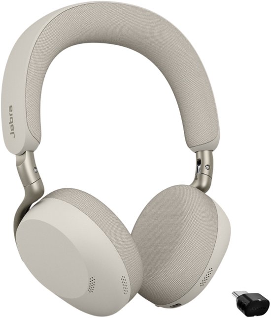 Jabra Evolve3 75 UC Link390c Draadloze Office Headset Grijs