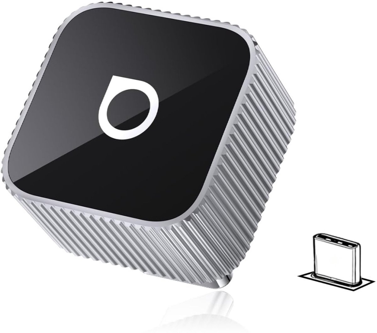 Ottocast Mini Slim USB-C Wireless CarPlay & Android Auto Adapter – Zet Bedrade CarPlay Om Naar Draadloos