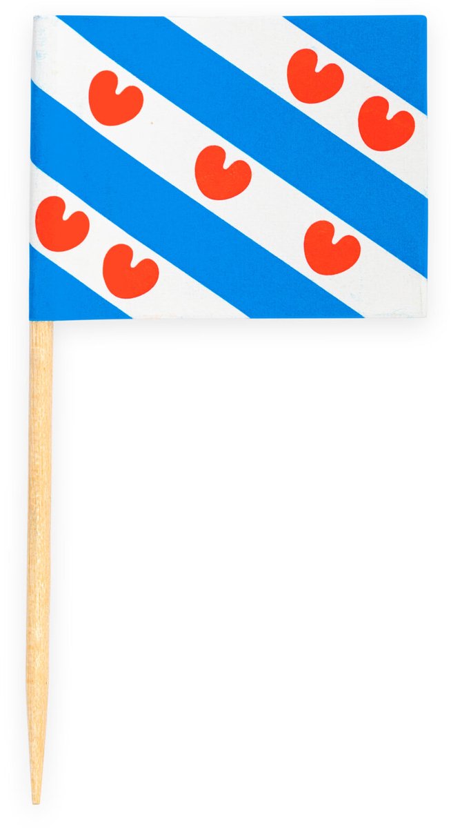 100x Cocktailprikkers Friesland - Hapjes Cocktail Tapas Zomer Terras EK / WK Voetbal