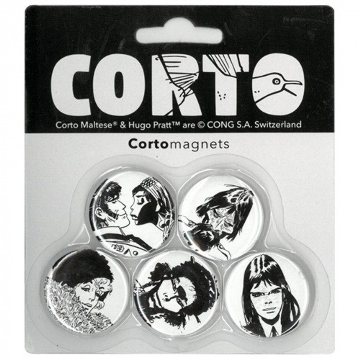 Corto Maltese Koelkastmagneten - Morgana - Tintinimaginatio - 3 cm